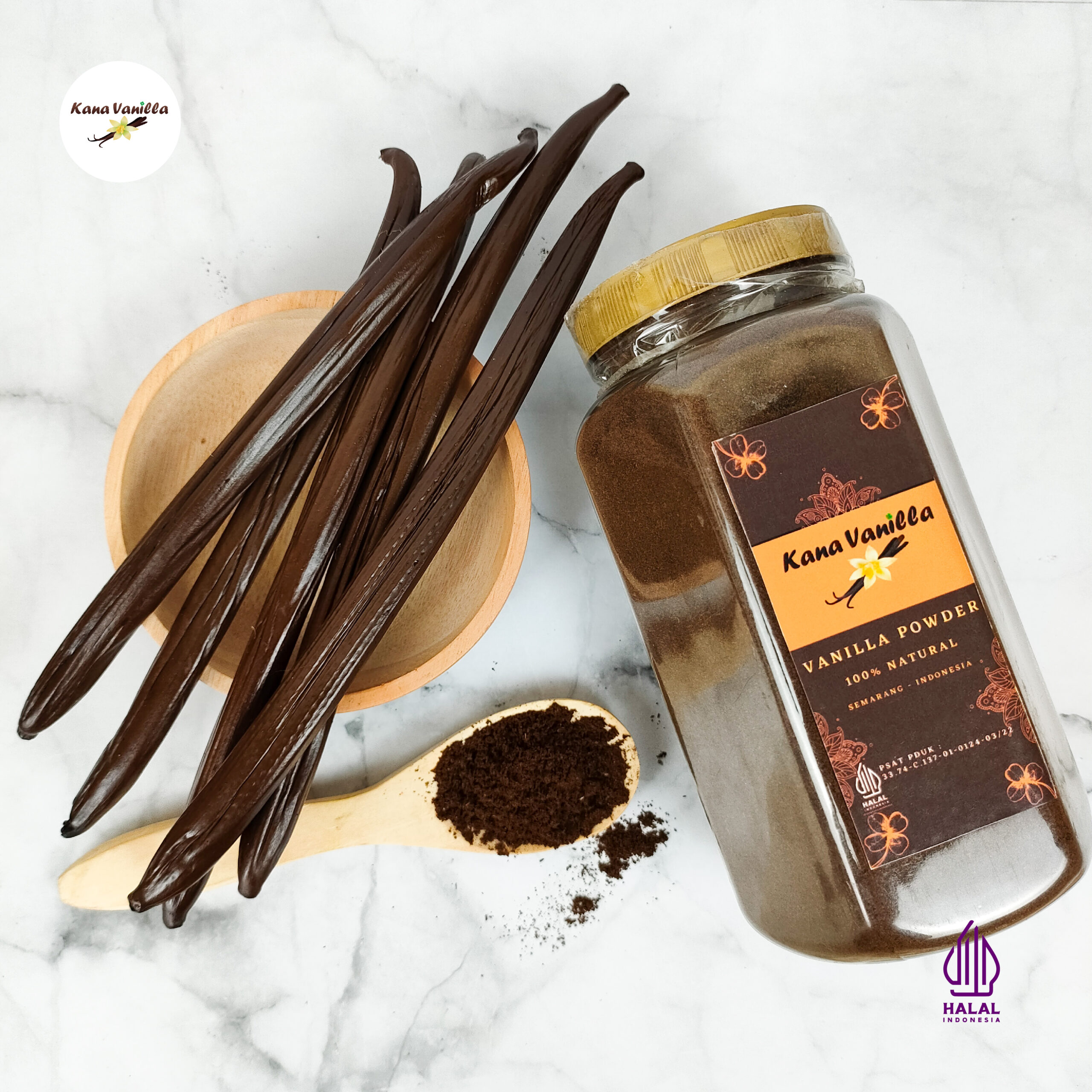 Vanilla powder
