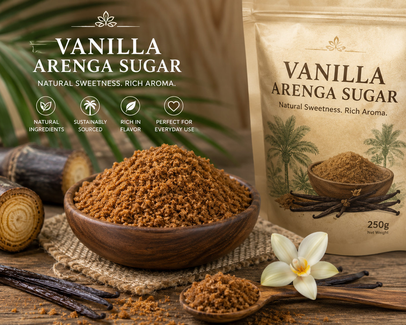 vanilla arenga sugar